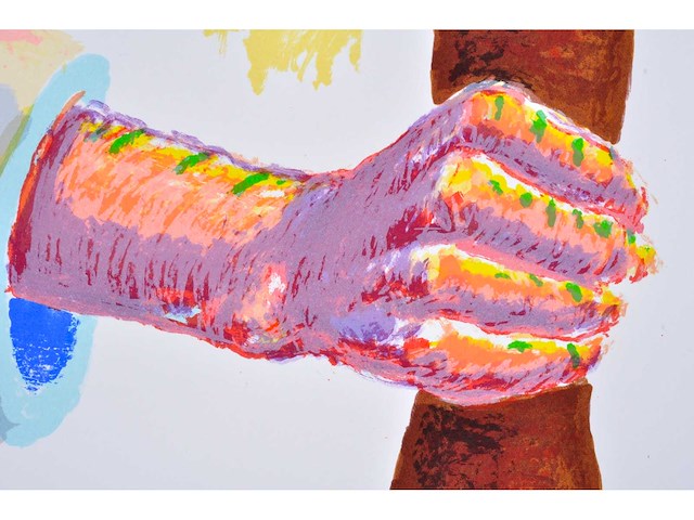 Roger raveel - de eeuwigdurende optocht - zeefdruk - 1/130 - afbeelding 5 van  9