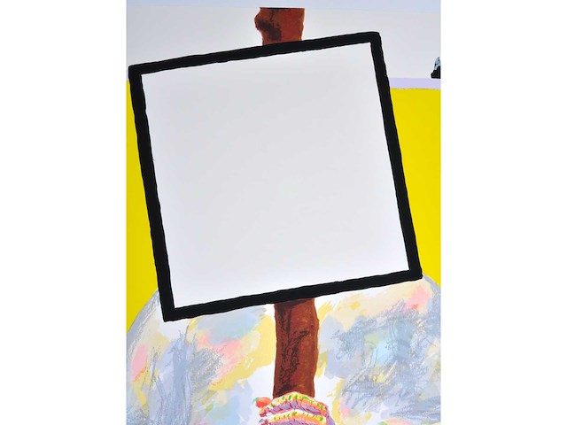 Roger raveel - de eeuwigdurende optocht - zeefdruk - 1/130 - afbeelding 9 van  9