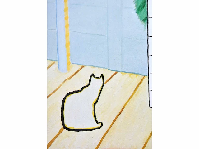 Roger raveel - de kat in mijn tuin - offset - afbeelding 4 van  6