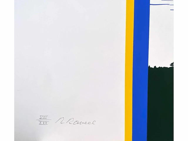 Roger raveel - de leie - zeefdruk - afbeelding 3 van  8