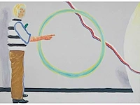 Roger raveel - de schepping van de cirkel - offset - afbeelding 1 van  5