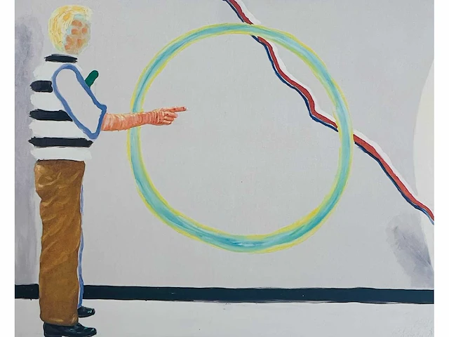 Roger raveel - de schepping van de cirkel - offset - afbeelding 2 van  5