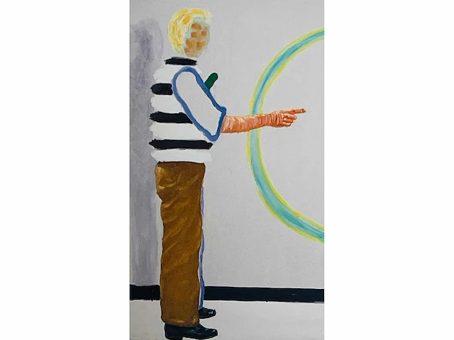 Roger raveel - de schepping van de cirkel - offset - afbeelding 4 van  5