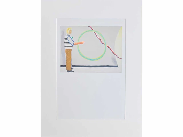 Roger raveel - de schepping van de cirkel - offset - afbeelding 5 van  5