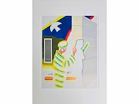 Roger raveel - de schepping van de vrouw - offset - afbeelding 3 van  7