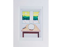 Roger raveel - een leegte aan een venster met een verticale aanwezigheid - offset - afbeelding 2 van  8