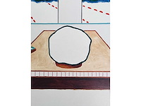 Roger raveel - een leegte aan een venster met een verticale aanwezigheid - offset - afbeelding 8 van  8