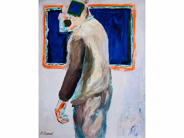 Roger raveel - een mens - offset - afbeelding 1 van  7