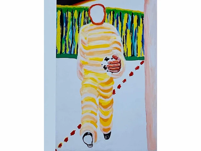 Roger raveel - een schilderij, een man, een stap - offset - afbeelding 3 van  5