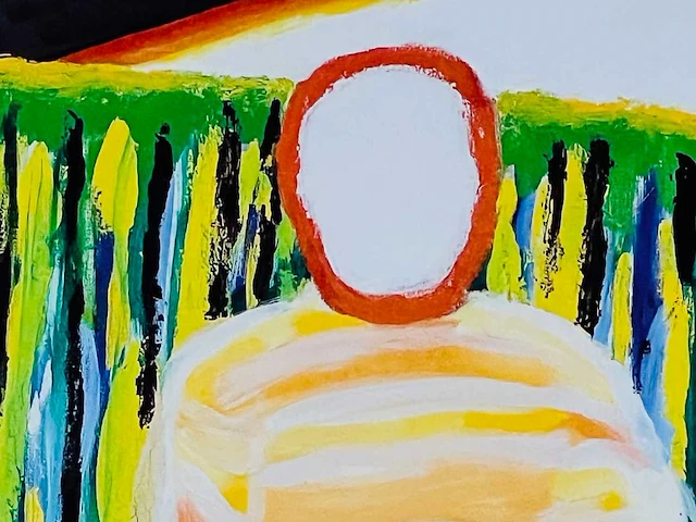 Roger raveel - een schilderij, een man, een stap - offset - afbeelding 5 van  5