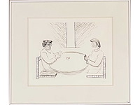 Roger raveel - en wat brengt de toekomst? - hand ingekleurde ets - afbeelding 6 van  9