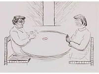 Roger raveel - en wat brengt de toekomst? - hand ingekleurde ets - afbeelding 7 van  9