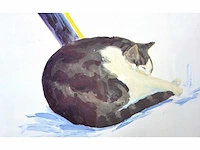 Roger raveel - hoe de kat zich kromt - offset - afbeelding 4 van  5