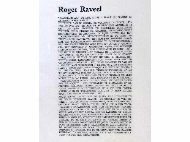 Roger raveel - houtsnede - afbeelding 7 van  7