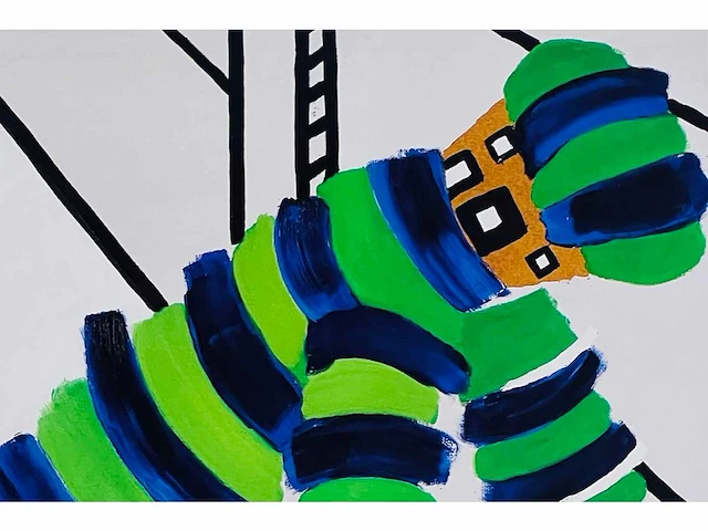 Roger raveel - man, emmer, enz. - offset - afbeelding 1 van  5