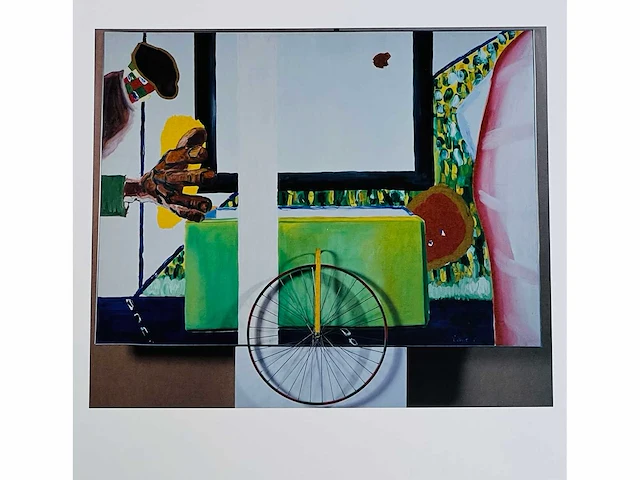 Roger raveel - man en kar - offset - afbeelding 2 van  6