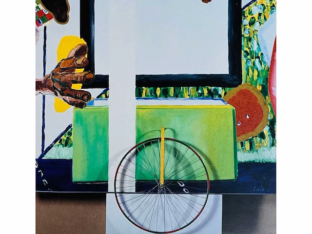 Roger raveel - man en kar - offset - afbeelding 4 van  6