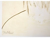 Roger raveel - mens en boom - offset - afbeelding 3 van  5