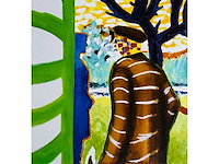 Roger raveel - ontmoeting met het blauw van de vrouw - offset - afbeelding 4 van  11