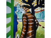 Roger raveel - ontmoeting met het blauw van de vrouw - offset - afbeelding 8 van  11