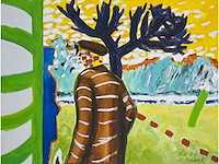 Roger raveel - ontmoeting met het blauw van de vrouw - offset - afbeelding 10 van  11