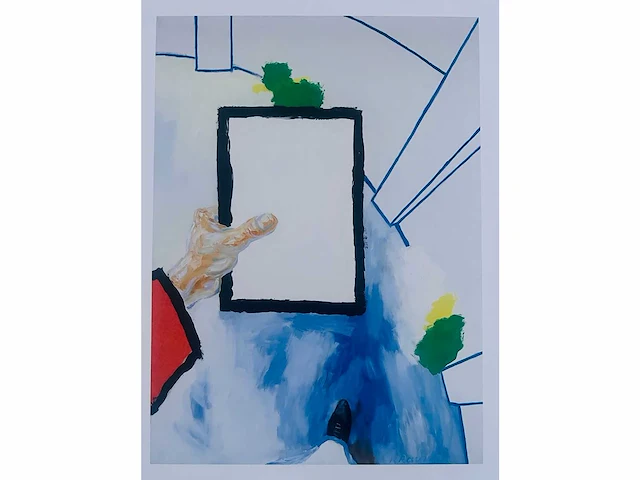 Roger raveel - op stap met een tekenblad - offset - afbeelding 1 van  4
