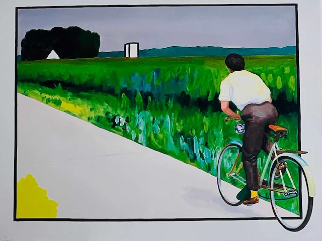 Roger raveel - op weg naar zijn geliefde - offset - afbeelding 1 van  6