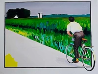 Roger raveel - op weg naar zijn geliefde - offset - afbeelding 1 van  6