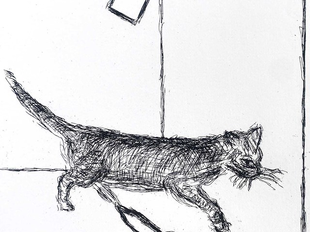 Roger raveel - oscar en de blijde dood - ets - afbeelding 5 van  8