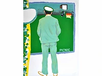 Roger raveel - picnic - litho