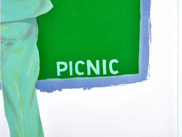 Roger raveel - picnic - litho - afbeelding 9 van  12