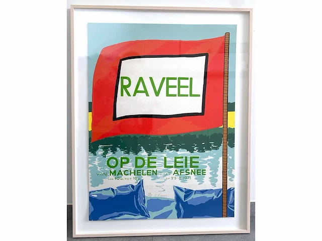 Roger raveel - raveel op de leie - zeefdruk - afbeelding 3 van  10