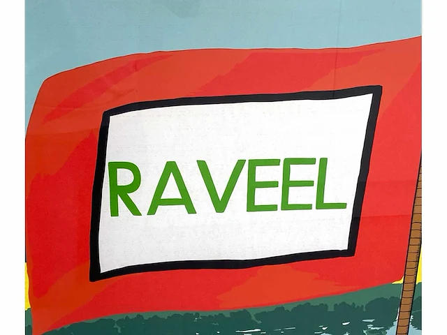 Roger raveel - raveel op de leie - zeefdruk - afbeelding 5 van  10