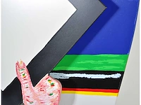 Roger raveel - sacraal gebaar - zeefdruk op hout - afbeelding 9 van  11