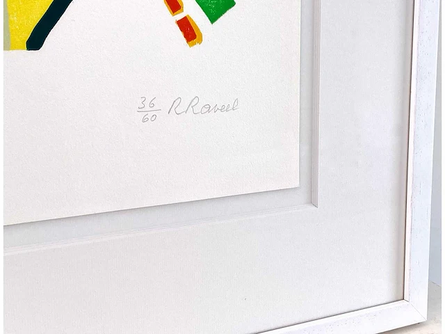 Roger raveel - thuis - kleurenhoutsnede - afbeelding 6 van  7