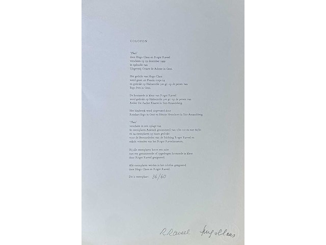 Roger raveel - thuis - kleurenhoutsnede - afbeelding 2 van  11