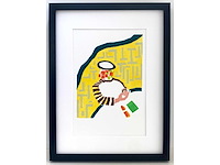 Roger raveel - thuis - kleurenhoutsnede - afbeelding 1 van  11