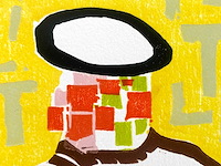 Roger raveel - thuis - kleurenhoutsnede - afbeelding 8 van  11