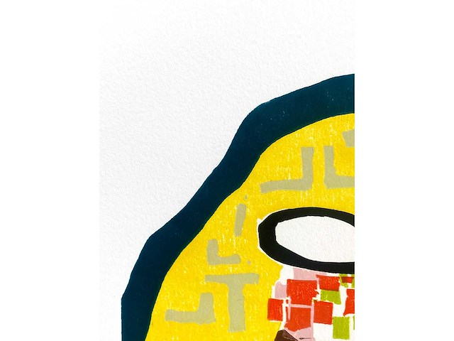 Roger raveel - thuis - kleurenhoutsnede - afbeelding 11 van  11