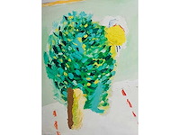 Roger raveel - tuin met spiegel - offset - afbeelding 4 van  5