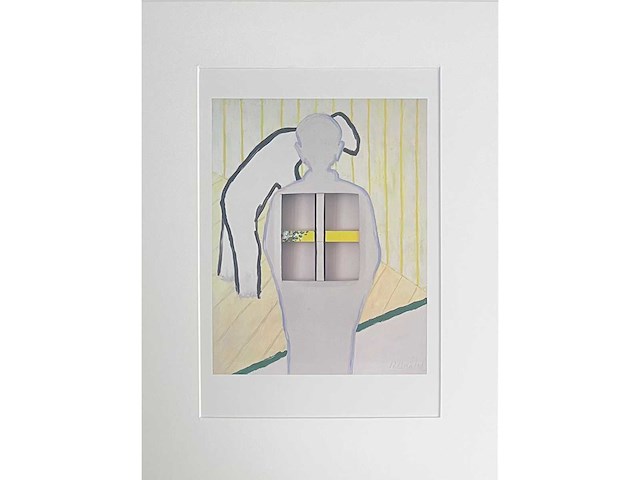 Roger raveel - vader en zoon - offset - afbeelding 2 van  6