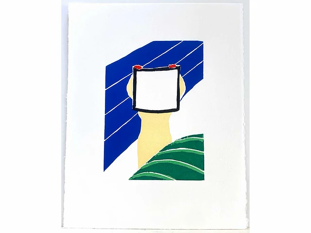 Roger raveel - witte magie - houtsnede - afbeelding 2 van  6