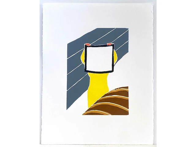 Roger raveel - witte magie - houtsnede - afbeelding 2 van  5