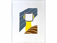 Roger raveel - witte magie - houtsnede - afbeelding 2 van  5