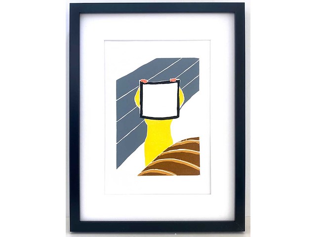 Roger raveel - witte magie - houtsnede - afbeelding 1 van  5