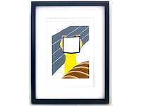 Roger raveel - witte magie - houtsnede