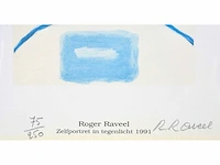 Roger raveel - zelfportret in tegenlicht - offset en postzegel - afbeelding 5 van  7