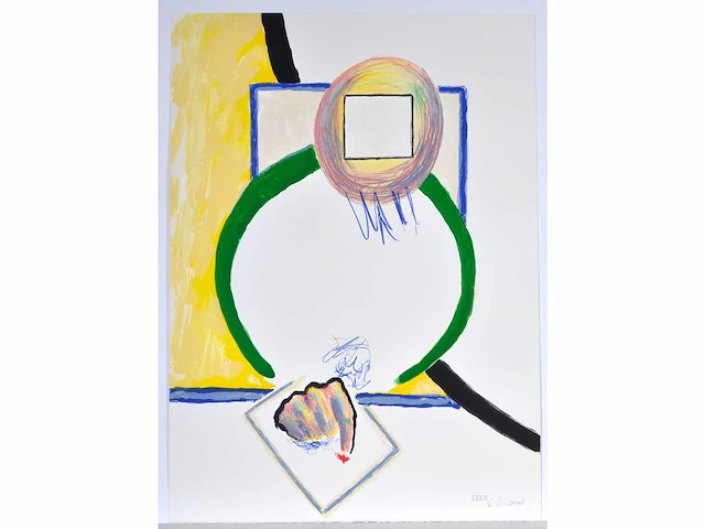 Roger raveel (1921 – 2013) - benadrukken - lithografie - afbeelding 2 van  6