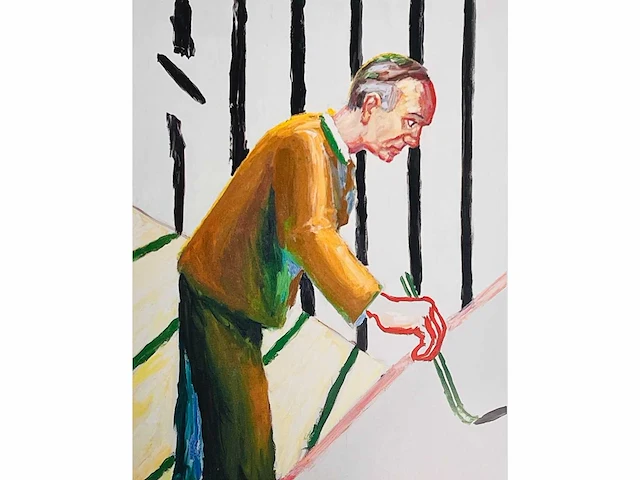Roger raveel (1921-2013) - een schilderij door zichzelf geschilderd - offset - afbeelding 1 van  4