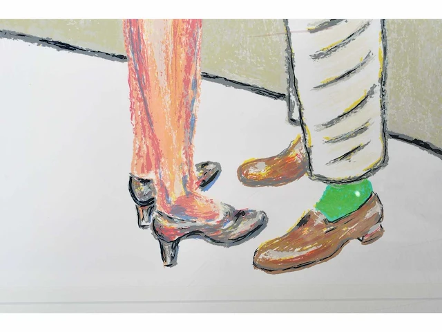 Roger raveel (1921 – 2013) - rood van liefde - zeefdruk - afbeelding 6 van  8